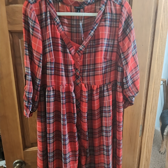 NWT Torrid Plaid Dress - Picture 1 of 6